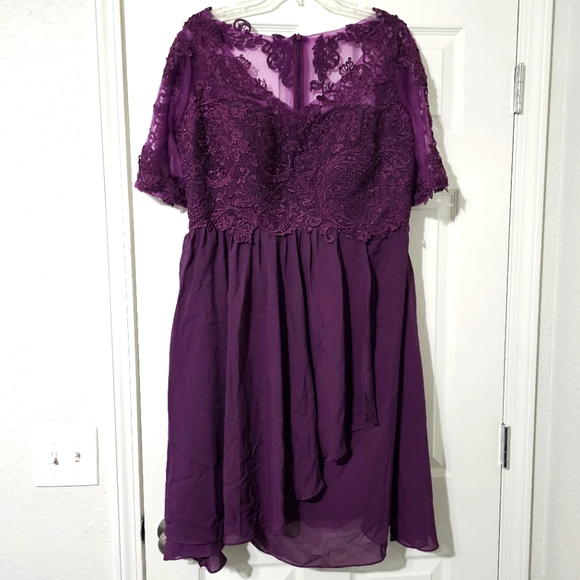 Make Me Pretty Dresses & Skirts - Plun Sheer Lace Occasion Dress